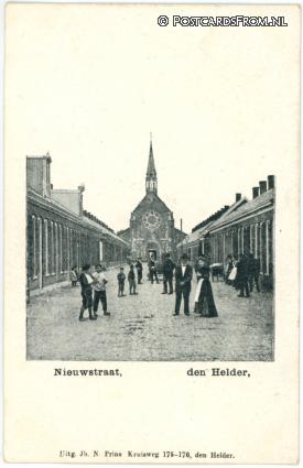 Den Helder, Nieuwstraat ansichtkaart: Den Helder, Nieuwstraat