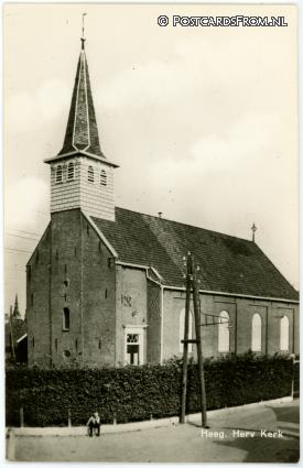 Heeg, Herv. Kerk ansichtkaart: Heeg, Herv. Kerk