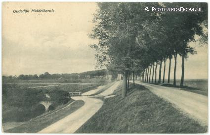 Middelharnis, Oudedijk ansichtkaart: Middelharnis, Oudedijk