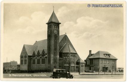 ansichtkaart: Groningen, St. Franciscus-Kerk