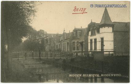 Middenbeemster, Middenweg ansichtkaart: Middenbeemster, Middenweg