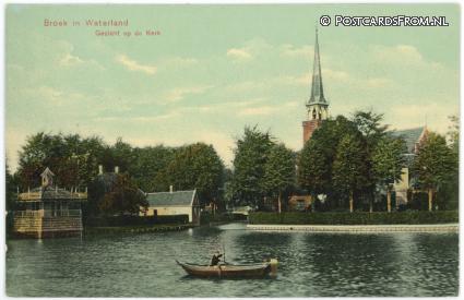 ansichtkaart: Broek in Waterland, Gezicht op de Kerk