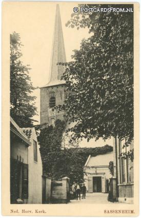 ansichtkaart: Sassenheim, Ned. Herv. Kerk