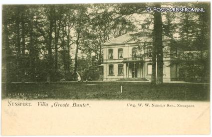 Nunspeet, Villa 'Groote Bunte' ansichtkaart: Nunspeet, Villa 'Groote Bunte'