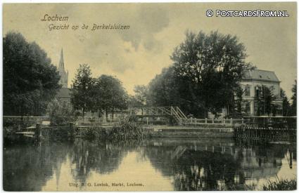 Lochem, Gezicht op Berkelsluizen ansichtkaart: Lochem, Gezicht op Berkelsluizen