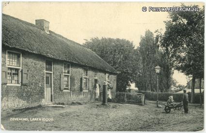 ansichtkaart: Laren NH, Zevenend