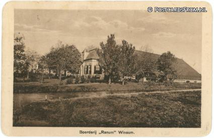 Winsum FR, Boerderij 'Ranum' ansichtkaart: Winsum FR, Boerderij 'Ranum'