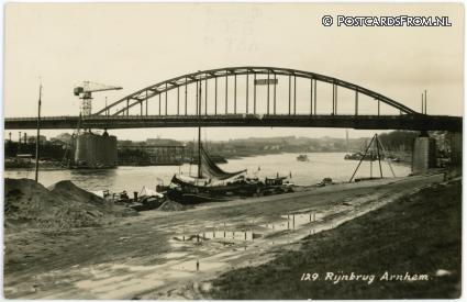 Arnhem, Rijnbrug ansichtkaart: Arnhem, Rijnbrug