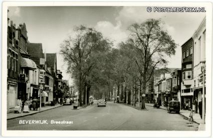 ansichtkaart: Beverwijk, Breestraat