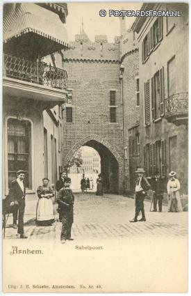 Arnhem, Sabelpoort ansichtkaart: Arnhem, Sabelpoort