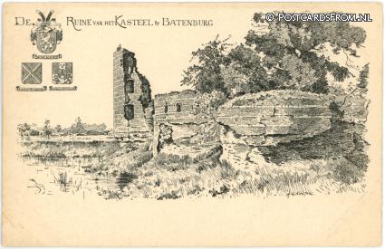 Batenburg, De Ruine van het Kasteel ansichtkaart: Batenburg, De Ruine van het Kasteel