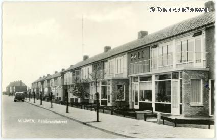 Vlijmen, Rembrandtstraat ansichtkaart: Vlijmen, Rembrandtstraat
