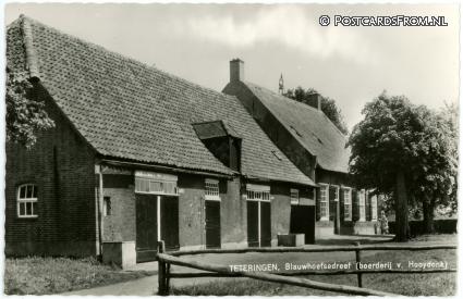 Teteringen, Blauwhoefsedreef. Boerderij v. Hooydonk ansichtkaart: Teteringen, Blauwhoefsedreef. Boerderij v. Hooydonk