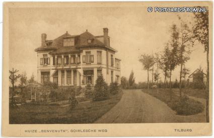 ansichtkaart: Tilburg, Huize 'Benvenuta', Goirlosche weg