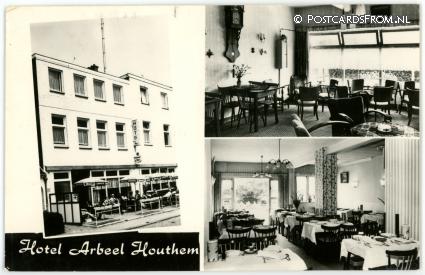 ansichtkaart: Houthem, Hotel Arbeel. Onderstestraat 34