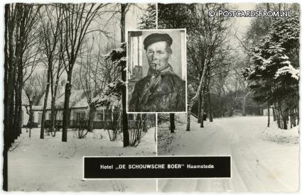 Burgh-Haamstede, Haamstede. Hotel 'De Schouwsche Boer' ansichtkaart: Burgh-Haamstede, Haamstede. Hotel 'De Schouwsche Boer'