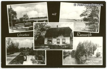 ansichtkaart: Reeuwijk, Plas Elfhoeven - Platteweg - Hotel 't Vaantje
