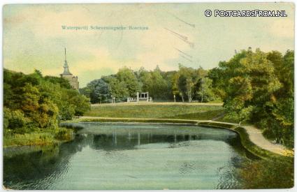 's-Gravenhage, Waterpartij Scheveningsche Boschjes ansichtkaart: 's-Gravenhage, Waterpartij Scheveningsche Boschjes