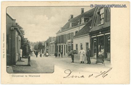 Warmond, Dorpstraat ansichtkaart: Warmond, Dorpstraat