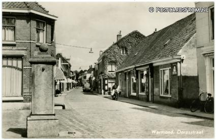 Warmond, Dorpsstraat ansichtkaart: Warmond, Dorpsstraat