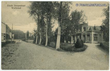ansichtkaart: Warmond, Einde Dorpsstraat