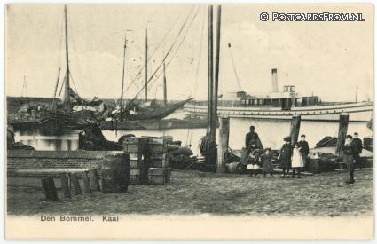 ansichtkaart: Den Bommel, Kaai