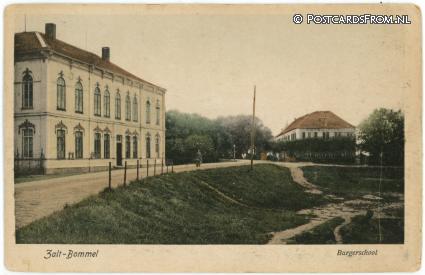 ansichtkaart: Zaltbommel, Burgerschool