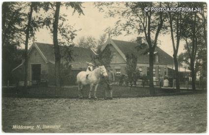 Noordbeemster, Middenweg ansichtkaart: Noordbeemster, Middenweg