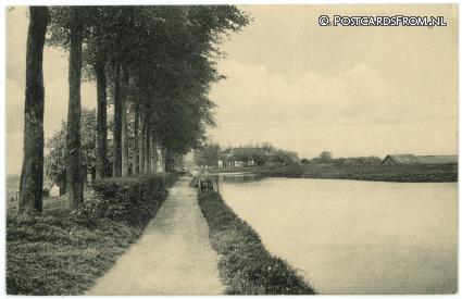 ansichtkaart: Nieuwe Wetering, Aan de Nieuwewetering