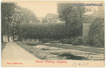 ansichtkaart: Nieuwe Wetering, Langeweg