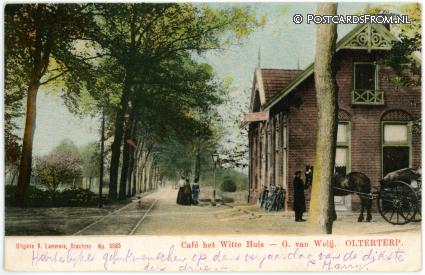 ansichtkaart: Olterterp, Cafe het Witte Huis