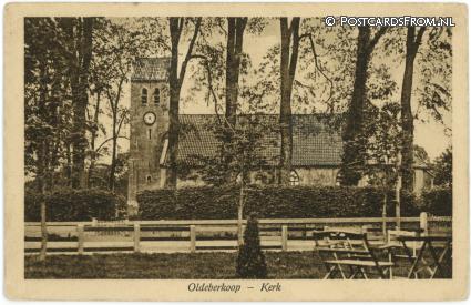 Oldeberkoop, Kerk ansichtkaart: Oldeberkoop, Kerk