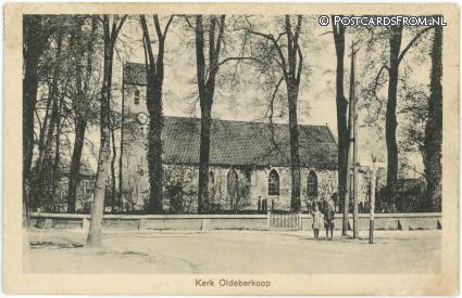 Oldeberkoop, Kerk ansichtkaart: Oldeberkoop, Kerk
