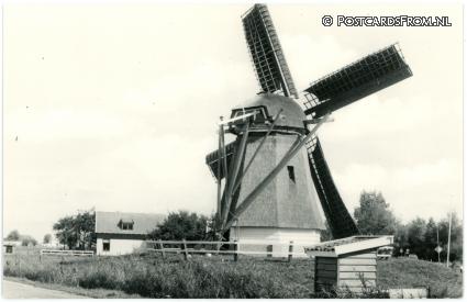 Akersloot, Korenmolen 'De Oude Knegt' ansichtkaart: Akersloot, Korenmolen 'De Oude Knegt'