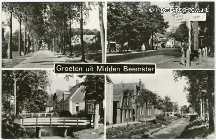 Middenbeemster, Groeten uit ansichtkaart: Middenbeemster, Groeten uit