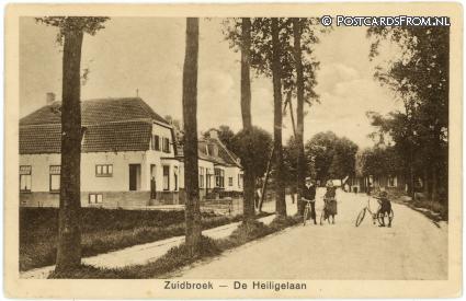 Zuidbroek, De Heiligelaan ansichtkaart: Zuidbroek, De Heiligelaan