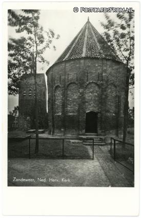 ansichtkaart: Zandeweer, Ned. Herv. Kerk