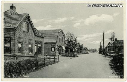 't Zandt GN, Molenweg. Ster Tabak ansichtkaart: 't Zandt GN, Molenweg. Ster Tabak