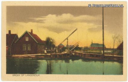Broek op Langedijk, -- ansichtkaart: Broek op Langedijk, --