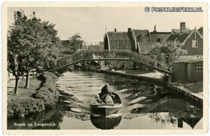 Broek op Langedijk, -- ansichtkaart: Broek op Langedijk, --