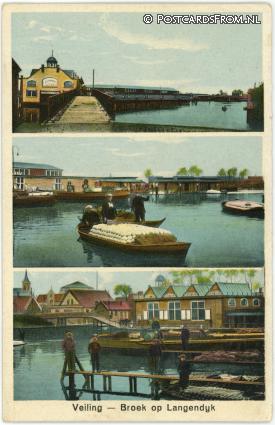 Broek op Langedijk, Veiling ansichtkaart: Broek op Langedijk, Veiling
