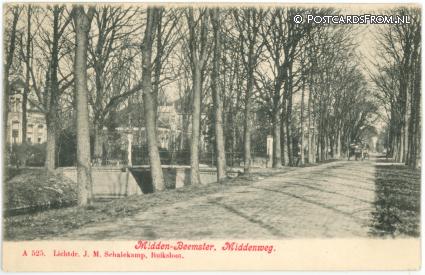 Middenbeemster, Middenweg ansichtkaart: Middenbeemster, Middenweg