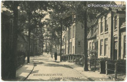 Middenbeemster, Leegwaterstraat ansichtkaart: Middenbeemster, Leegwaterstraat