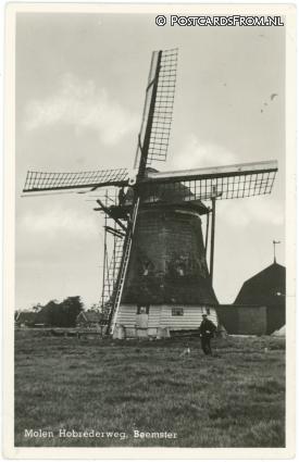 ansichtkaart: Beemster, Molen Hobrederweg