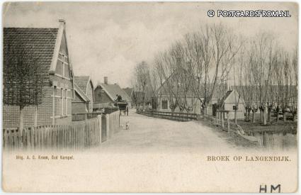 Broek op Langedijk, -- ansichtkaart: Broek op Langedijk, --