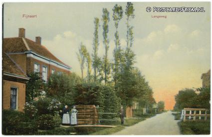 Fijnaart, Langeweg ansichtkaart: Fijnaart, Langeweg