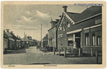 ansichtkaart: Ulrum, Noorderstraat