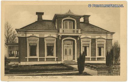 ansichtkaart: Ulrum, Villa van den Heer J.R. Laats