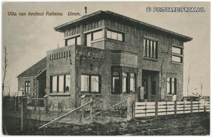 ansichtkaart: Ulrum, Villa van Arcitect Reitsma