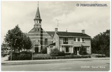 Ulrum, Geref. Kerk ansichtkaart: Ulrum, Geref. Kerk